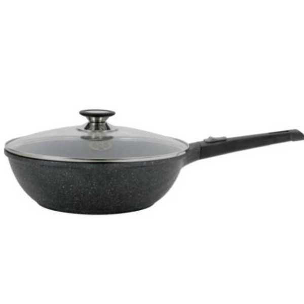 Sauteuse 28 cm avec Couvercle en Verre Napoléon impérial 3.8L 2