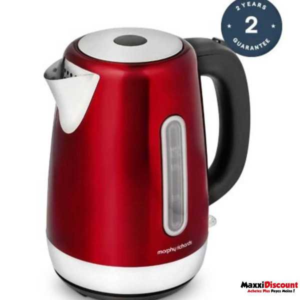 Morphy Richards EQUIP Bouilloire Rouge, 1,7 L 2