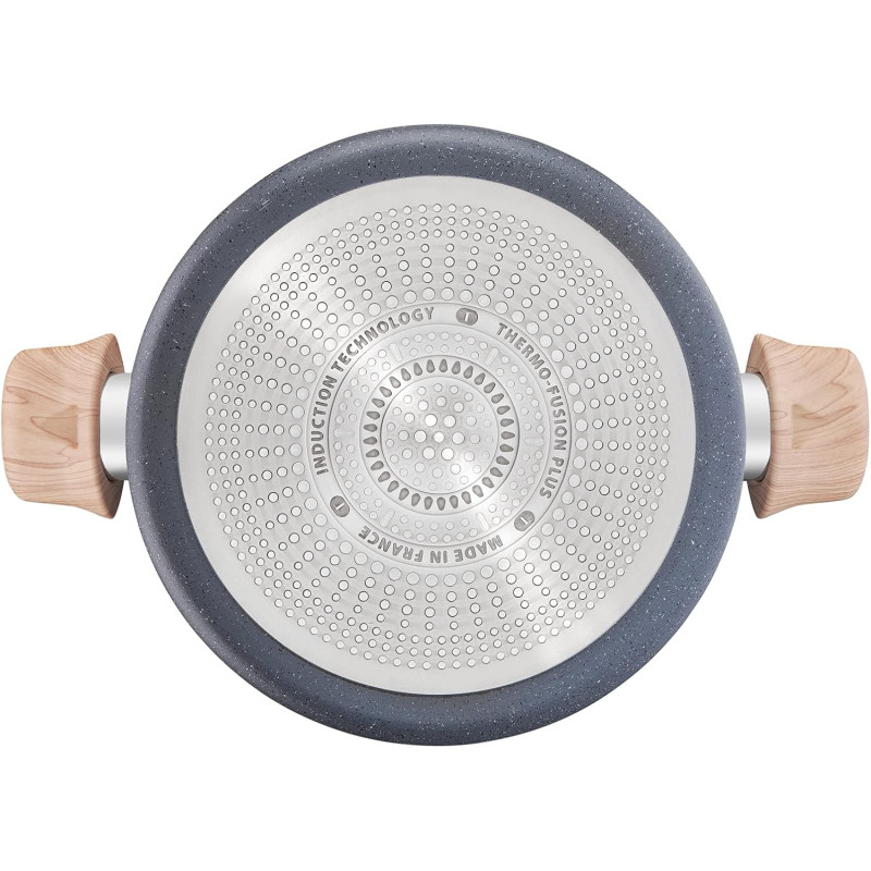 Tefal Ingenio Batterie de cuisine 7 pièces, Induction, Revêtement antiadhésif, Empilable, Gain de place, Indicateur de