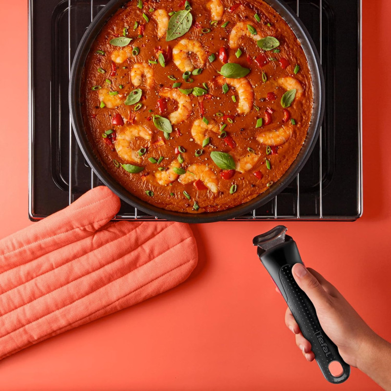 Tefal Ingenio Batterie de cuisine 20 pièces, Poêles, Casseroles, 2 poignées amovibles, Induction, Revêtement antiadhésif,