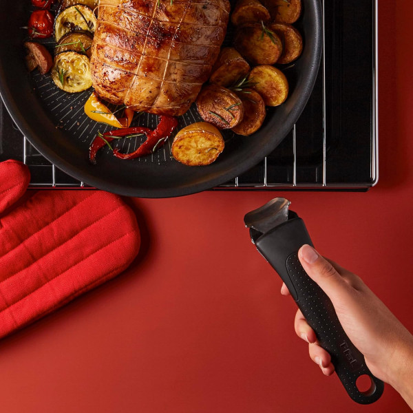 Tefal Ingenio Poignée Amovible Noire, Empilable, Amovible, Verrouillage Sécurité 3 Points, Garantie 10 Ans, Expertise L9863302 2
