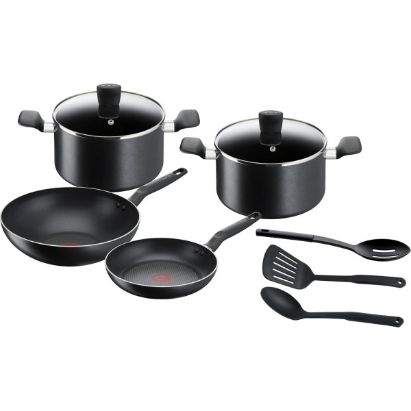 Tefal Ingenio Batterie de cuisine 7 pièces, Induction, Revêtement antiadhésif, Empilable, Gain de place, Indicateur de 2