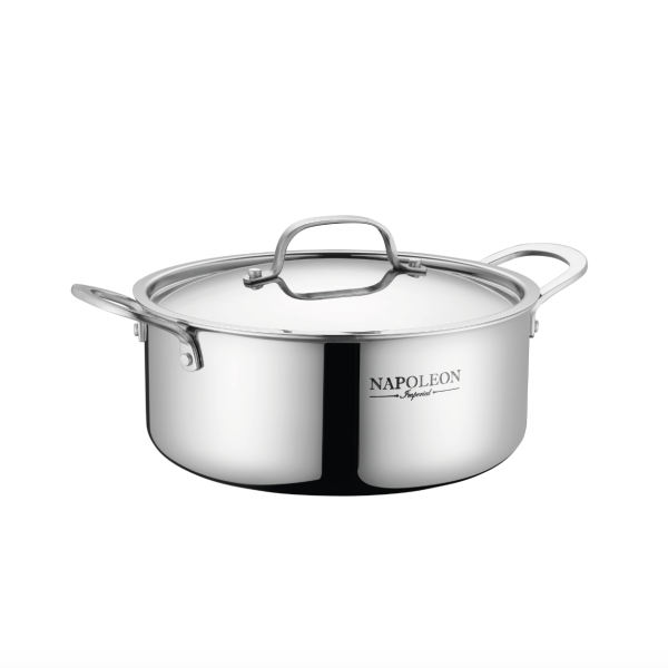Faitout 28 cm Tout inox Collection Gamme PRO Napoléon Impérial