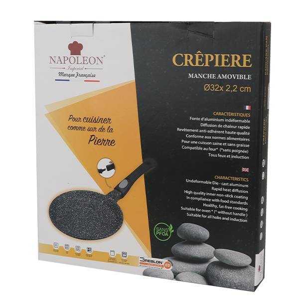 Crêpière Napoléon impérial Manche Amovible 32 cm 2
